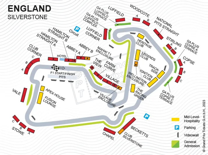2024 British GP Seating Map opt 1 - Paixão Por Combustão
